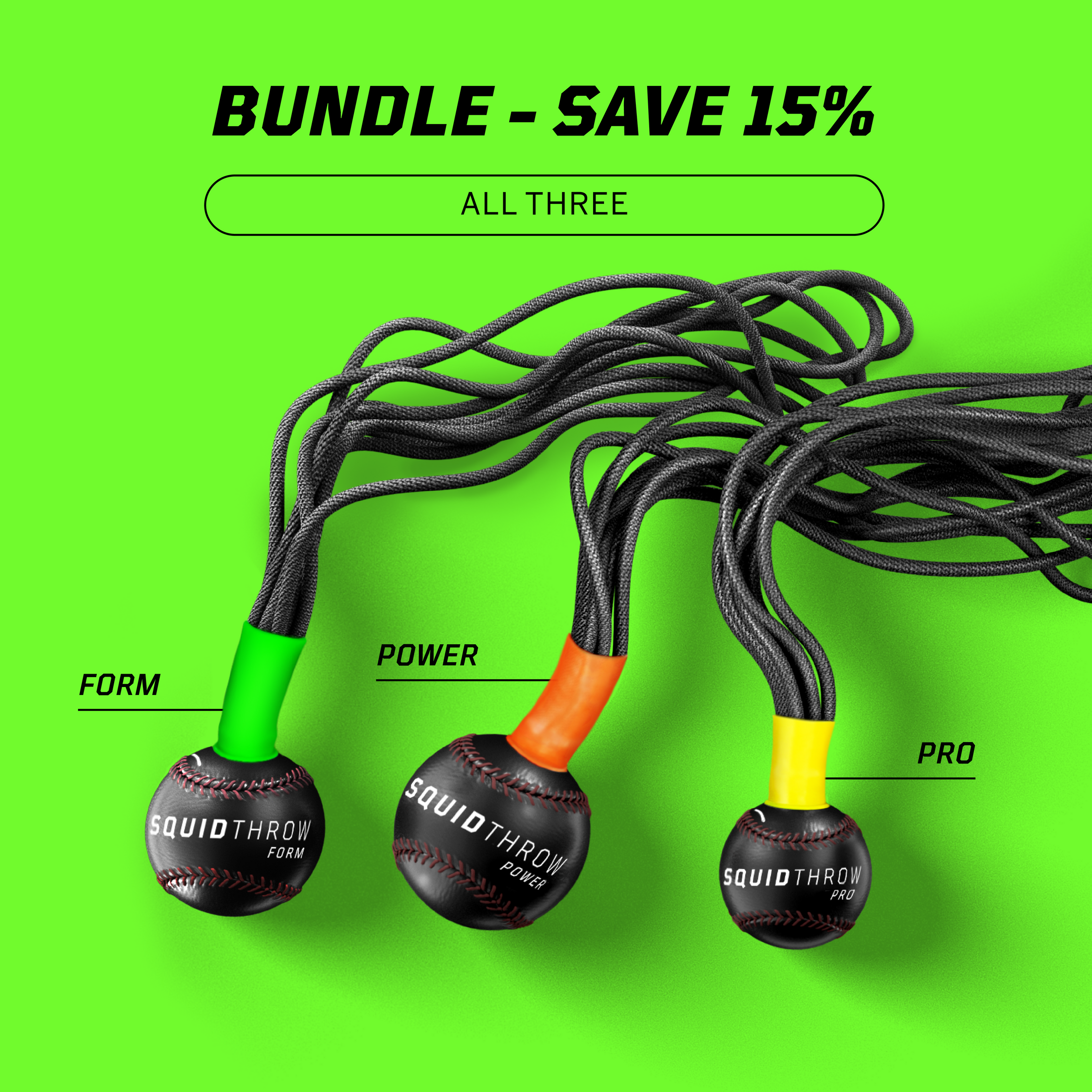 Squid Throw Bundle - All 3 (Form + Power + Pro)